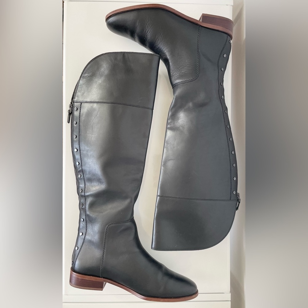 Franco Sarto Leather Roxie Riding Boot - Picture 1 of 9
